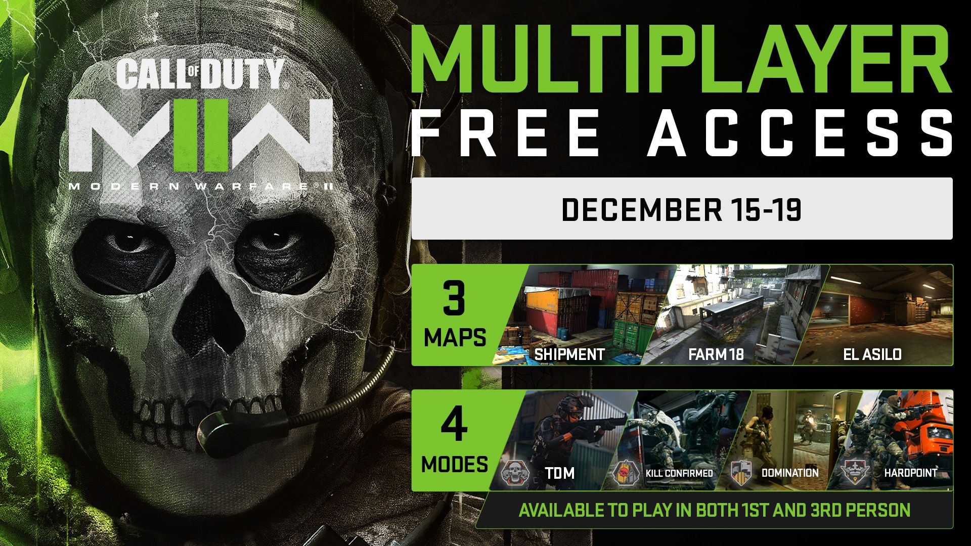 Call of Duty Modern Warfare 2 multiplayer game is free to play now |  Xbox One