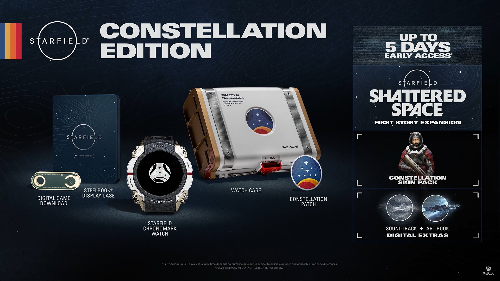 Starfield Collector’s Edition: € 300 Inhoud en details van de Constellation | Edition  Xbox One