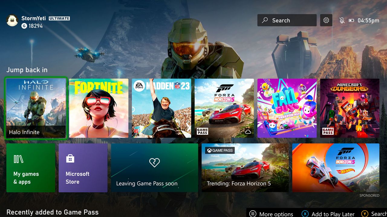 Xbox Dashboard: i giocatori preferiscono concetti diversi da Microsoft |  Xbox Uno