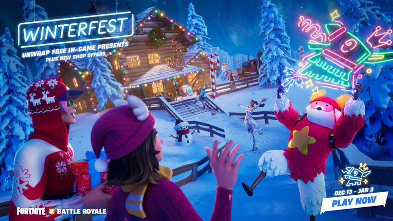 Fortnite : découvrez les 17 cadeaux du Winterfest 2022 du Chapitre