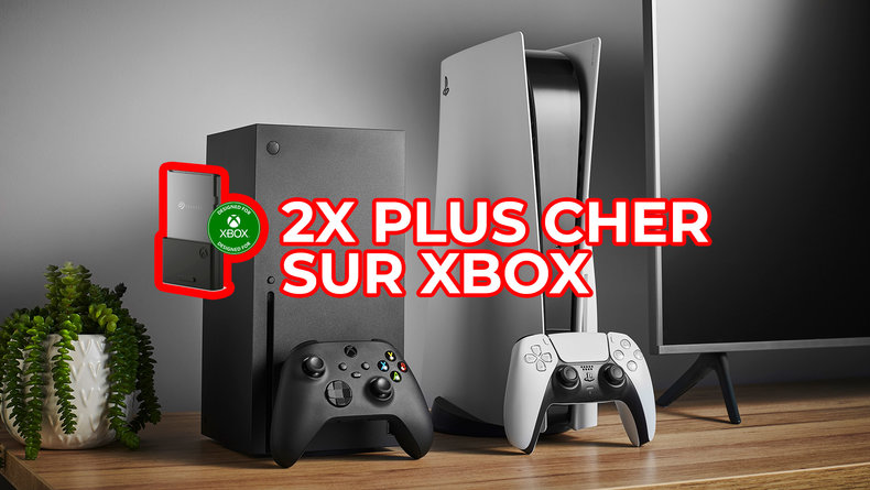 En 2023, le stockage sur Xbox Series X coûte toujours 2x plus cher que sur  PS5
