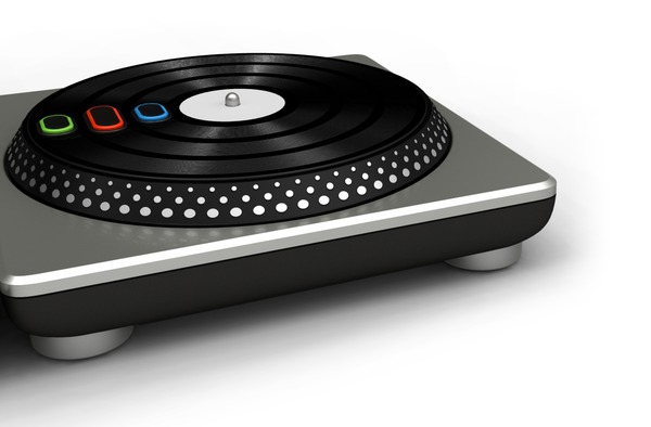 Premières images du controller de DJ Hero