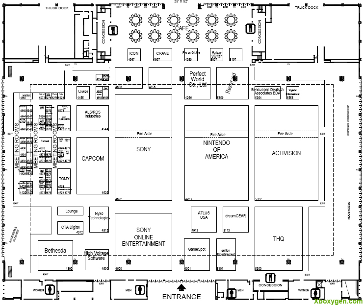 E3 2009 : les plans du salon