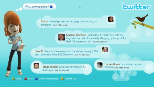 News : [MAJ] Twitter et Facebook sur le Xbox Live