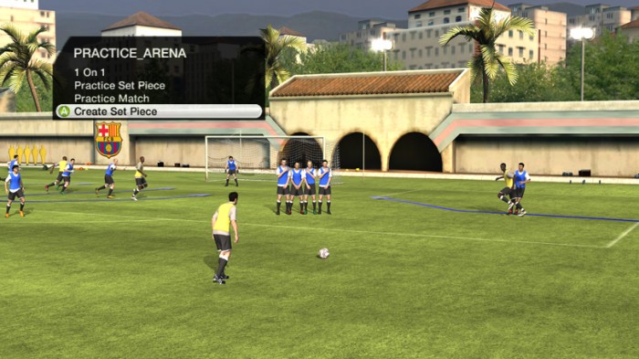 Le mode entrainement de Fifa 10