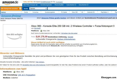 News : Xbox 360 250 Go + 2 manettes et Forza 3