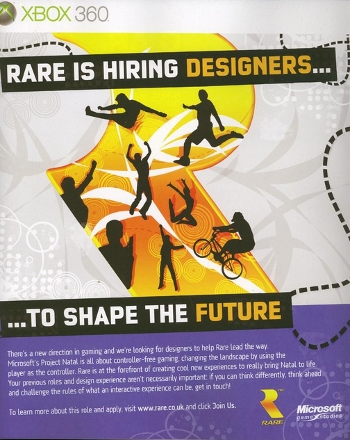 Projet Natal : Rare recrute des designers