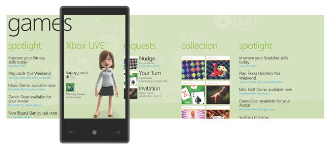 News : Le Xbox Live dans Windows Phone 7 Series
