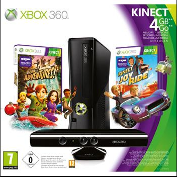 Un pack Xbox 360 Kinect + Kinect Joy Ride