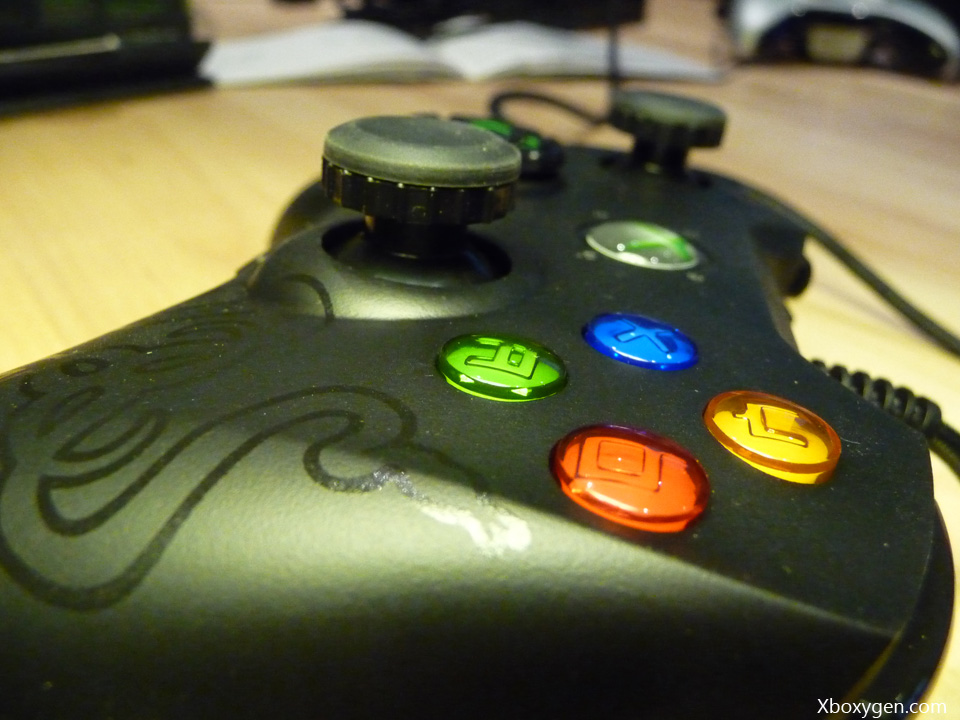 Les "crans" du stick pour ajustement