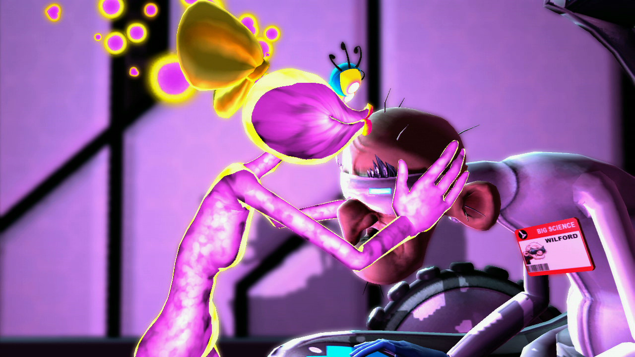 Heureusement que Ms Splosion Man arrive pour Sploser et faire des poutous !