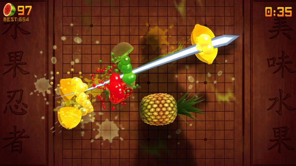 Test - Fruit Ninja Kinect