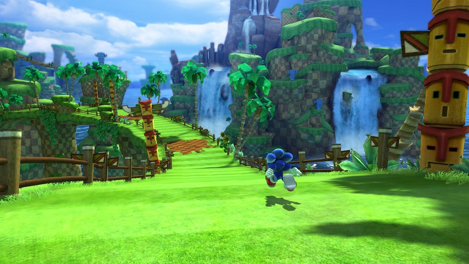 Sonic adulte en vue 3D de ses fesses