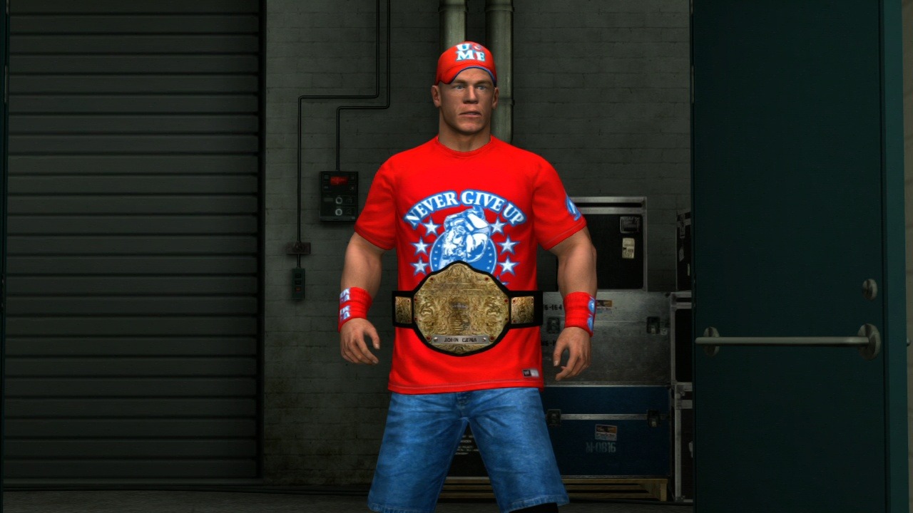 John Cena et sa ceinture : un excellent travail de modélisation.