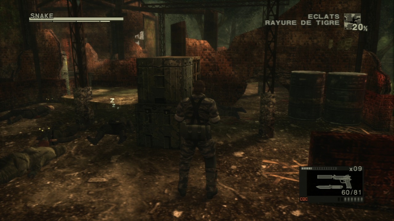 Snake Eater - Snake a trouvé une façon de passer inaperçu.