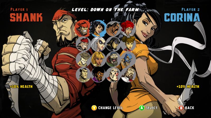 Tous les personnages jouables dont pas mal de cadavres du premier