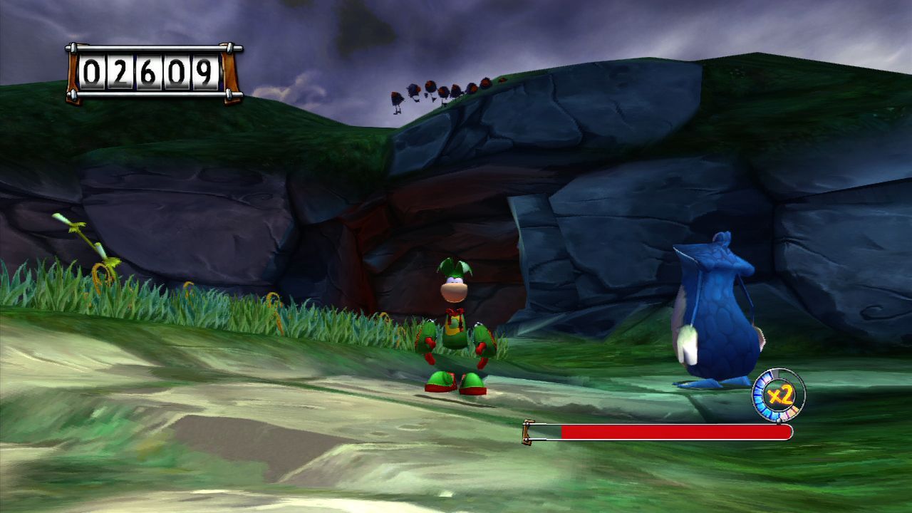 Rayman en tenue de combat.