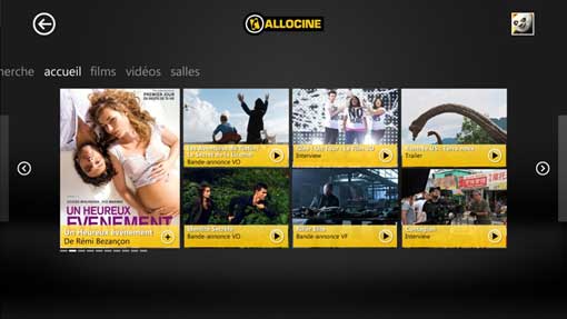 News : L’application AlloCiné dispo sur le Xbox Live
