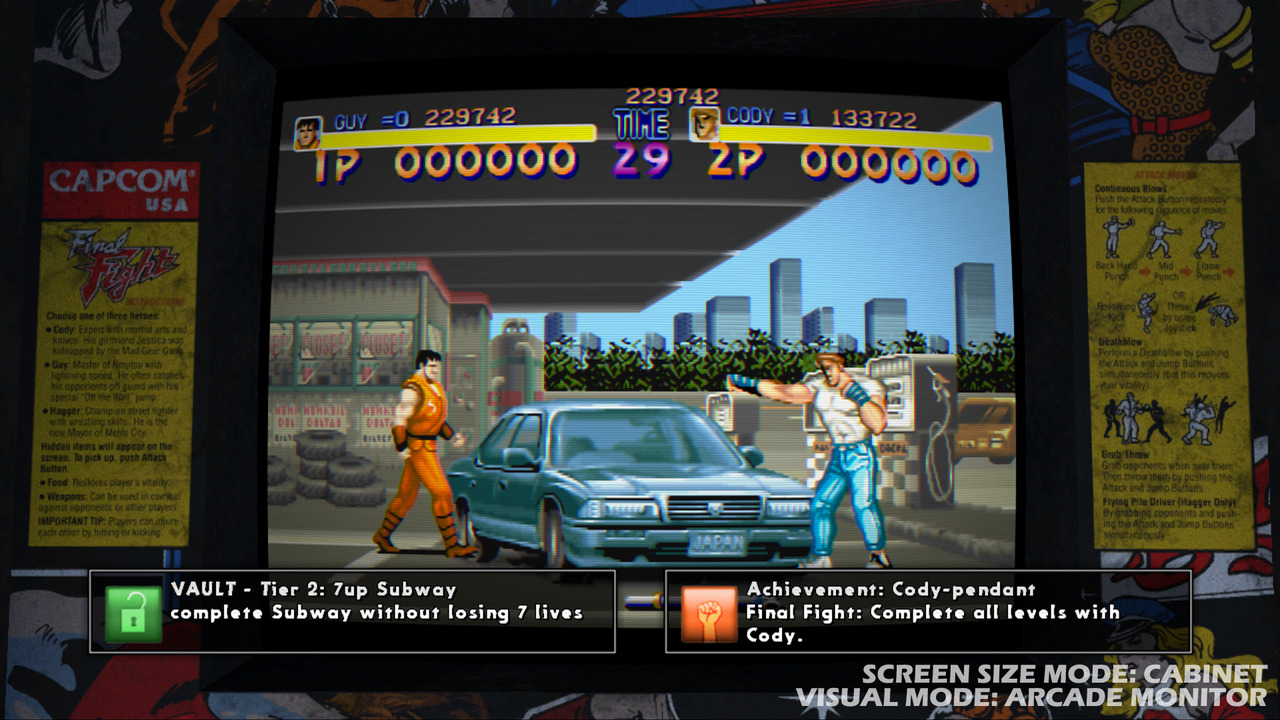 Un look rétro borne d'arcade pour un jeu qui n'a pas si vieilli que cela.