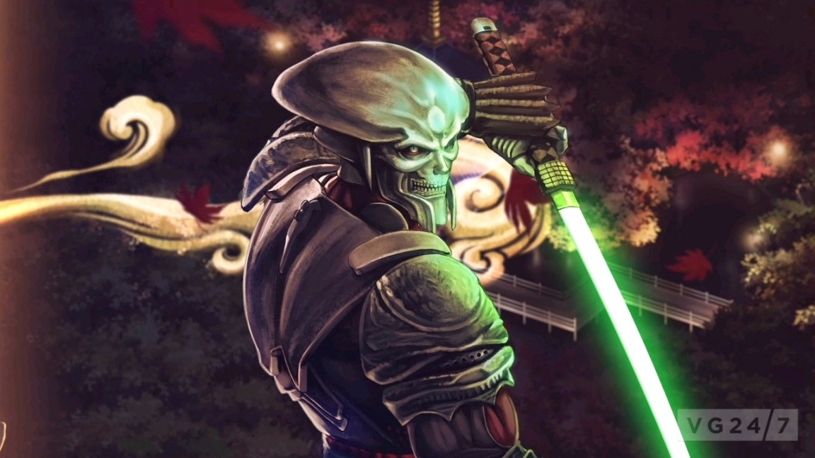 Yoshimitsu a toujours la classe, même quand il n'est pas chez lui.