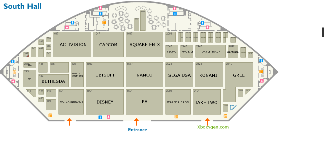 News : E3 2012 : les plans du salon avec les éditeurs