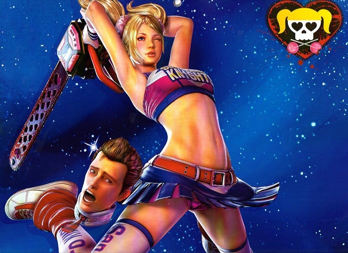 Le jeu propose un univers assez psychédélique par moments. Au passage, admirons les formes de l'héroïne et la tête de son petit ami paniqué.