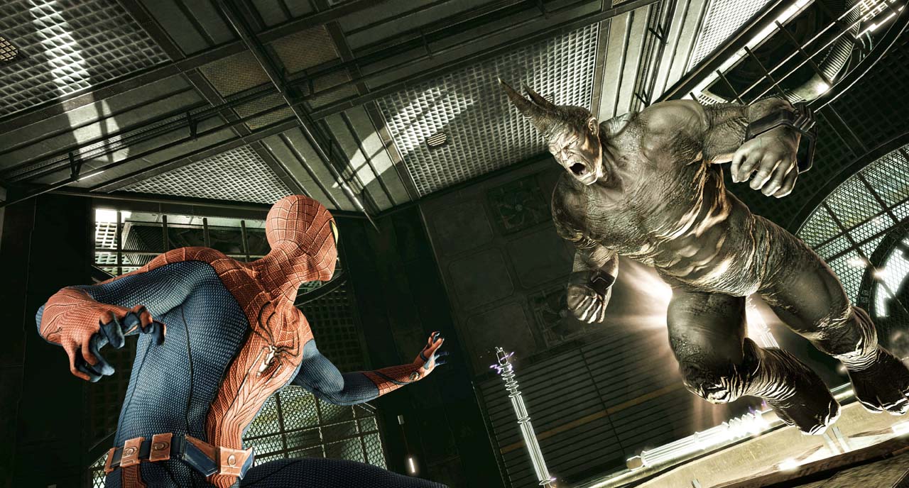 Rhino vs Spiderman 2ème round. Bien que les gros vilains n'ont plus leur personnalité d'origine (ici ce sont des animaux mutés), ils ne sont pas à prendre à la légère car ils font mal.