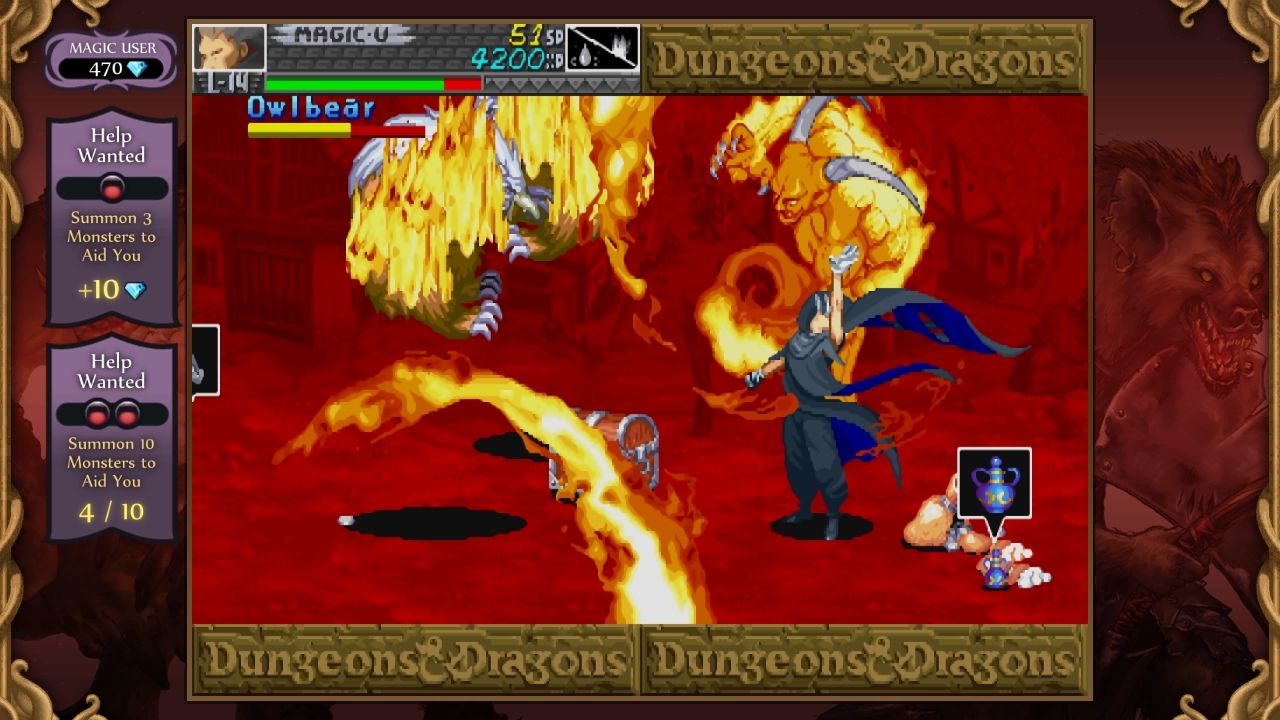 Le mage dispose de pouvoirs impressionnants !