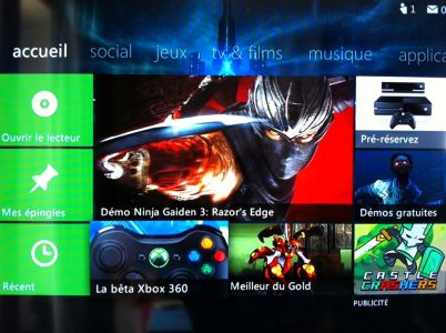 News : Mise à jour Xbox Live 2013 : la beta est ouverte !