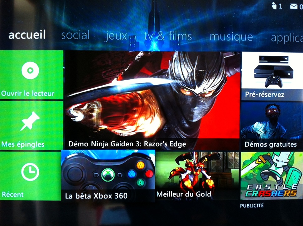 Mise à jour Xbox Live 2013 : la beta est ouverte !