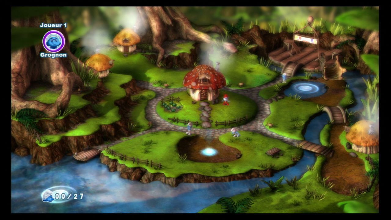 Tout commence dans un village des Schtroumpfs bien vide...