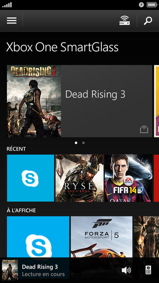 L’application mobile Xbox One Smartglass disponible