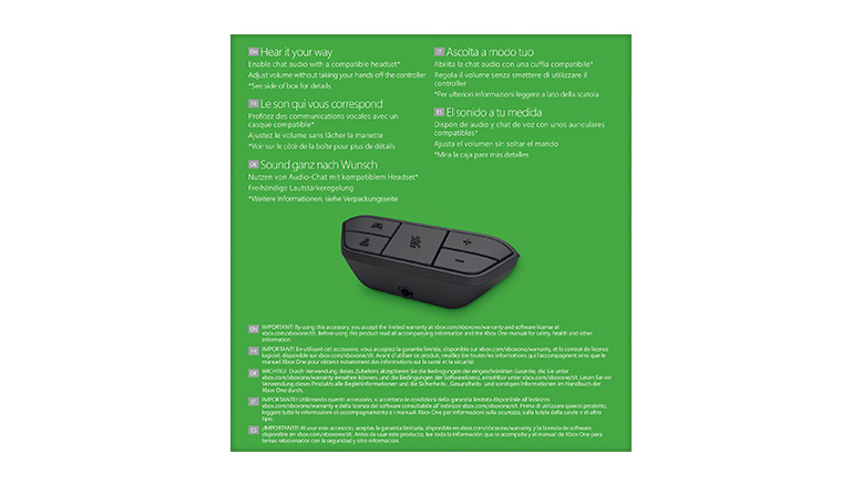 Annonce de l’adaptateur et du casque stéréo Xbox One