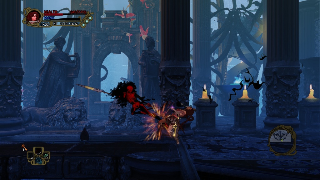 Ces créatures en "négatif" sont des demi boss bien redoutables.