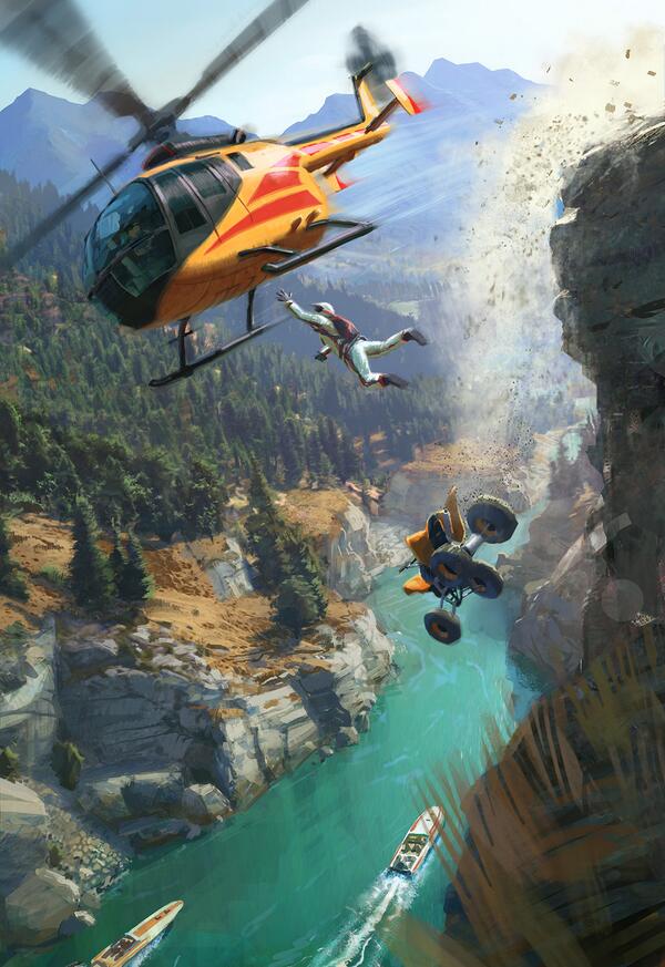 Un artwork pour le jeu « GoPro » de Criterion