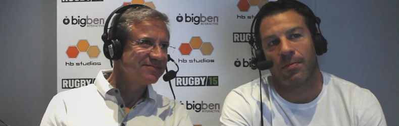 Rugby 15 : making-of des commentateurs Eric Bayle et Thomas Lombard