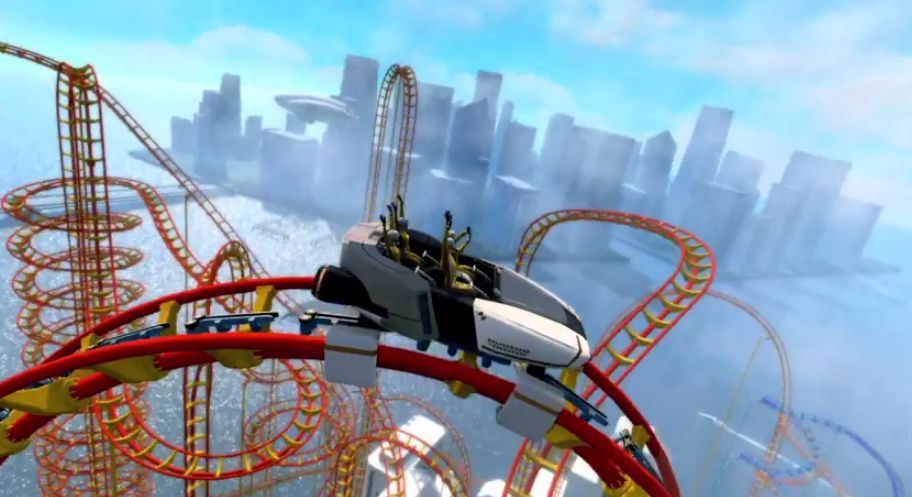 Screamride, le jeu de rollercoaster, et ses immeubles à détruire en vidéo