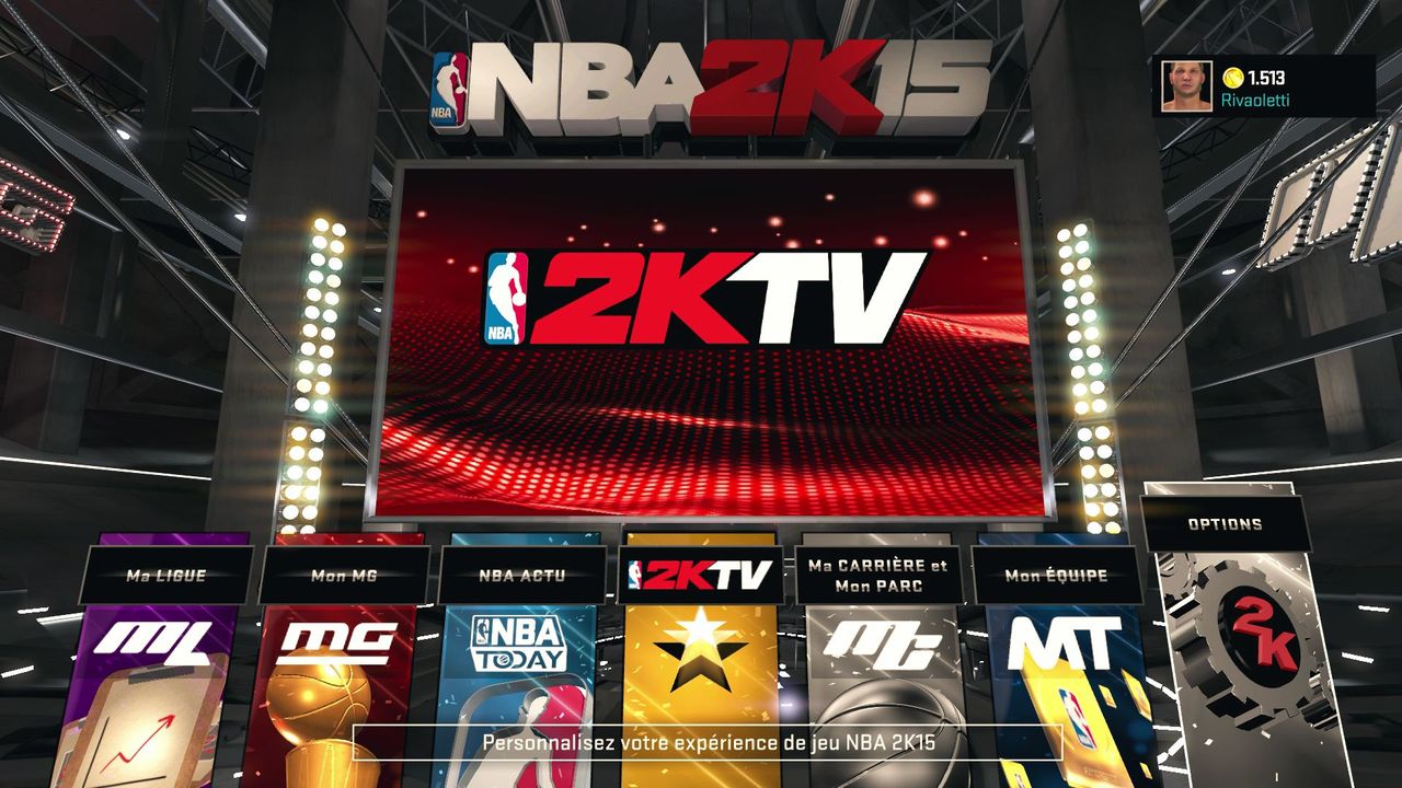 Les menus enlèvent la petite amertume laissée par NBA 2K14