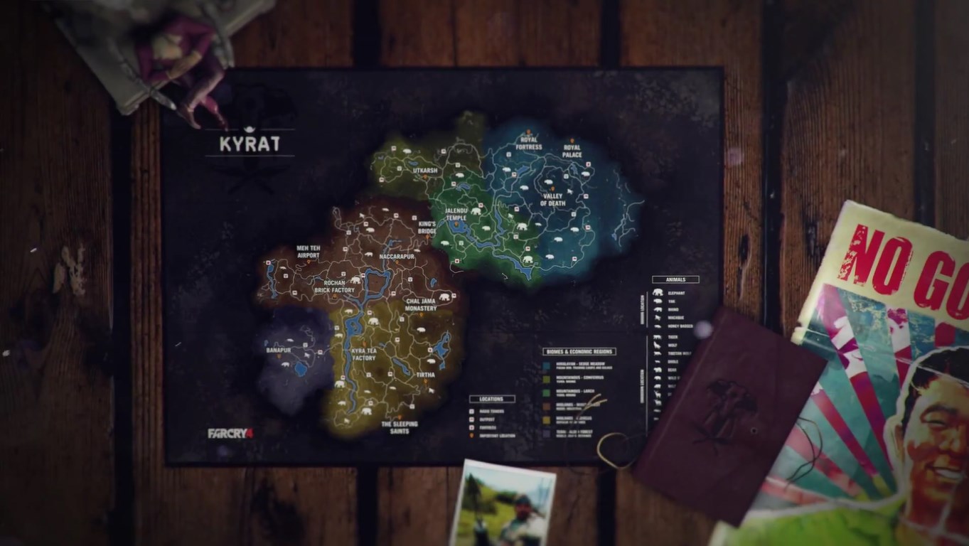La carte du jeu est suffisemment grande
