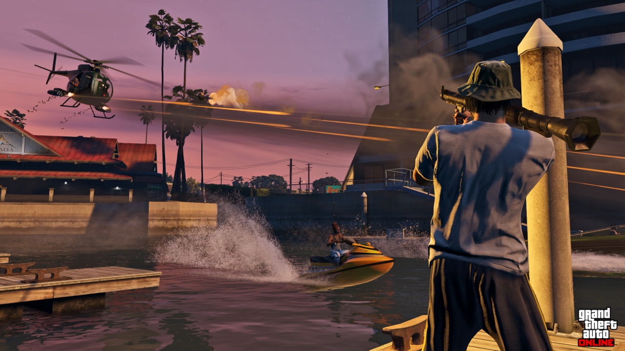 GTA Online, le seul endroit où pour rester en contact avec les autres, on s'envoie des roquettes d'amis.