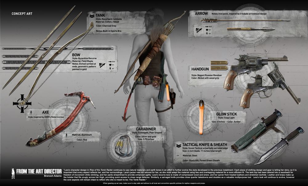 Lara nous présente l’équipement du prochain Tomb Raider