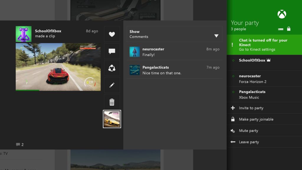 Xbox One : la mise à jour d’avril est disponible