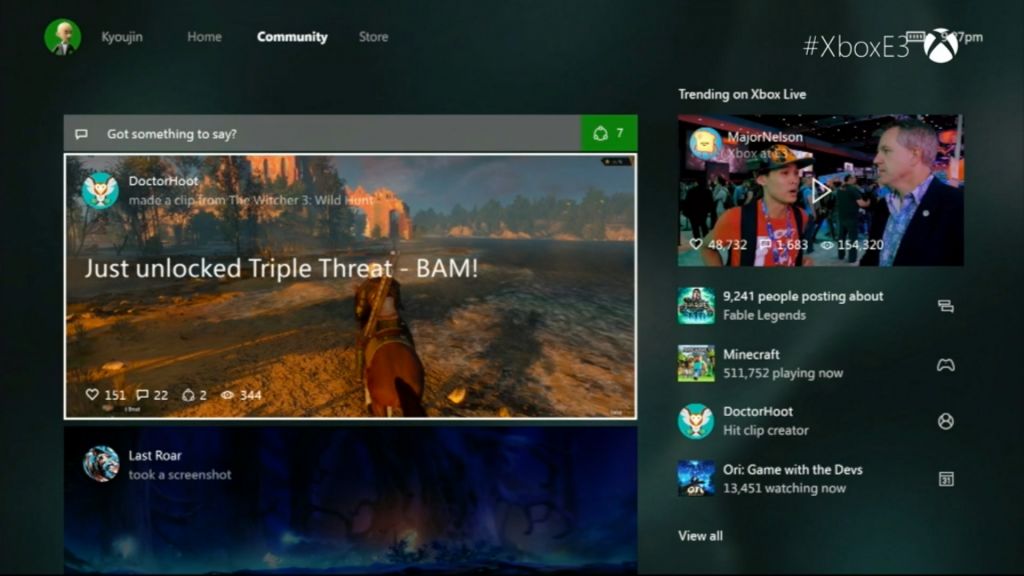 Démo vidéo de la nouvelle interface Xbox One
