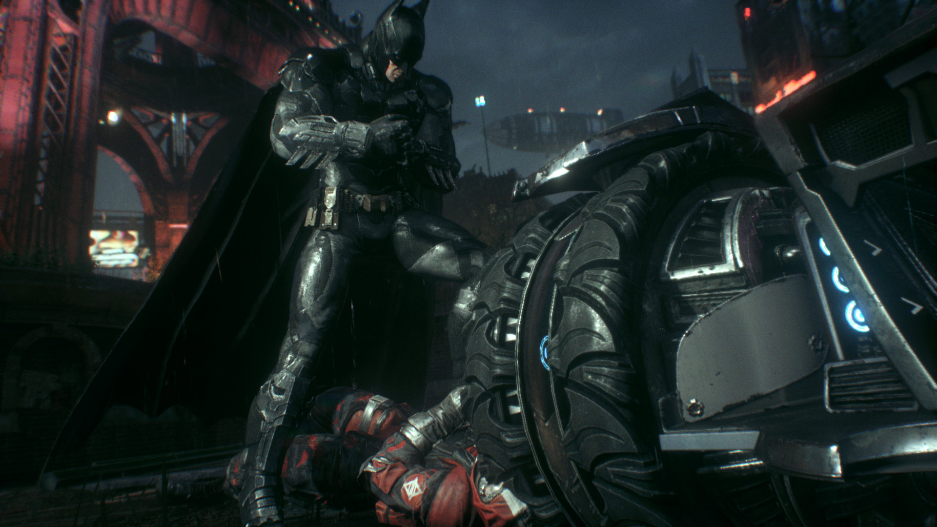 Dans cet opus, Batman est un peu plus radical dans ses interrogatoires.