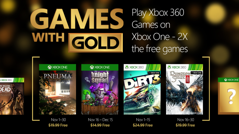 Xbox Live : les jeux gratuits Xbox One et Xbox 360 de novembre 2015