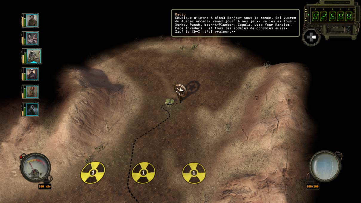 La carte de Wasteland 2 fait penser à celle des anciens Fallout