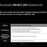 Konami recrute pour un nouveau Metal Gear