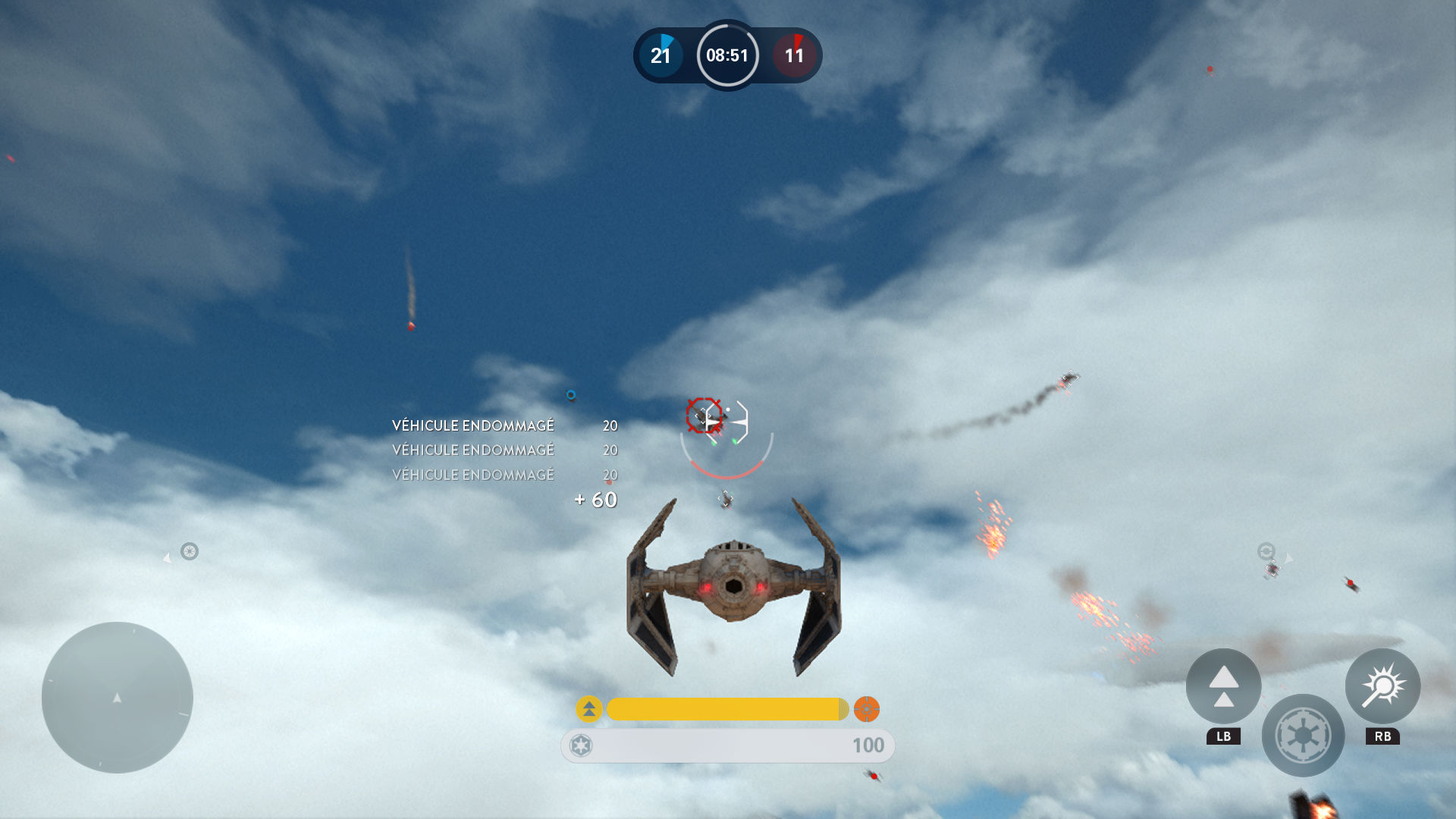 Fighter Squadron est sûrement le mode de jeu le plus immédiat et fun