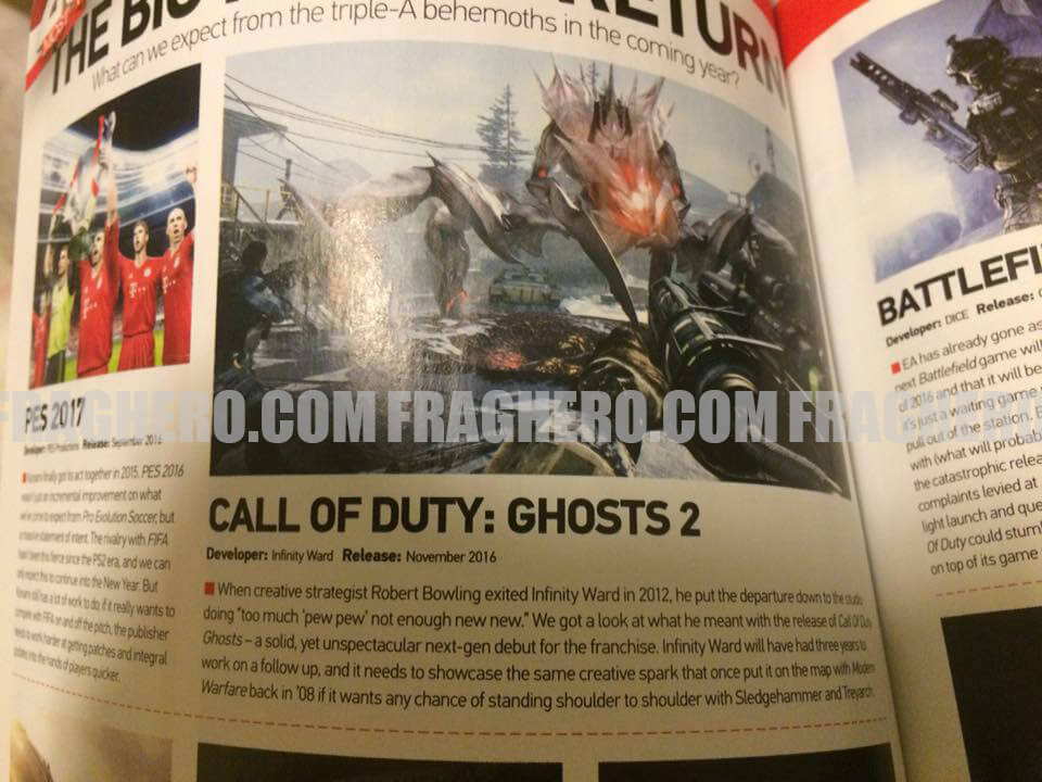 Le prochain Call Of Duty de Infinity Ward serait Ghosts 2 selon un mag