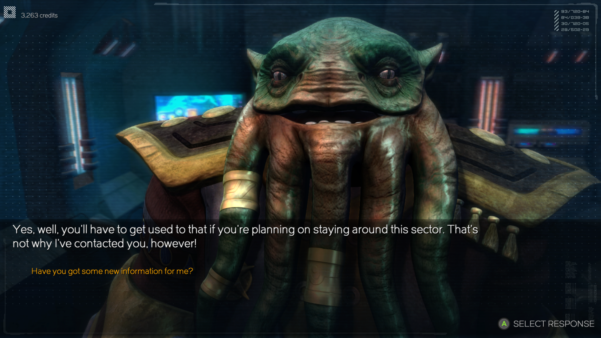 Malgré son scénario anecdotique, Rebel Galaxy se dote tout de même d'un système de dialogue à choix multiples